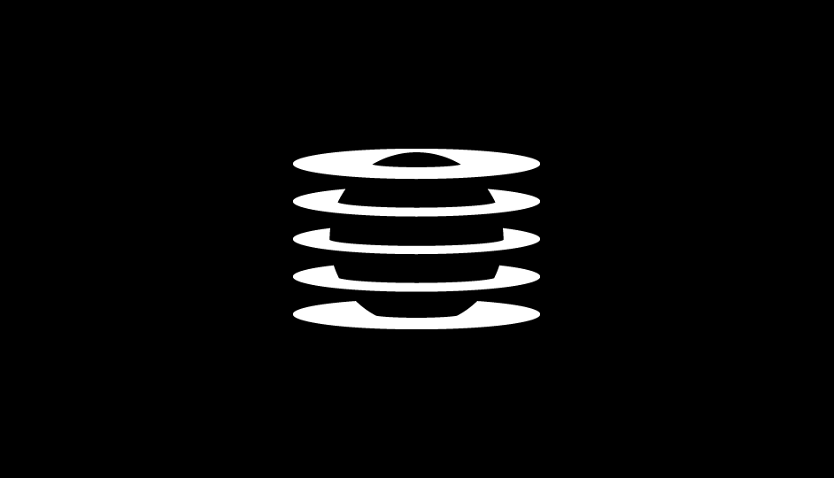 45. Analogía de exploración, radiación y confinamiento celular (blanco sobre negro).