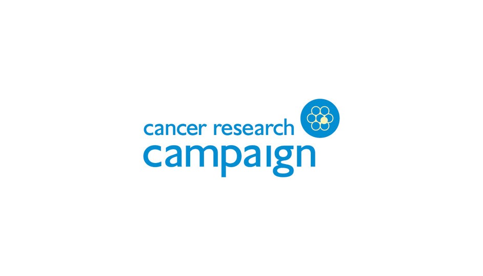 Cancer Research Campaign: reúne en un isotipo simple lo fundamental de su misión organizacional.