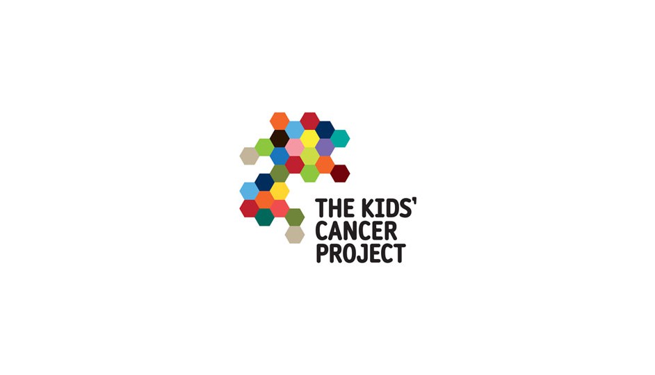 The Kid’s Cancer Project: idea de un isotipo geométrico interesante y pertinente a su ámbito.