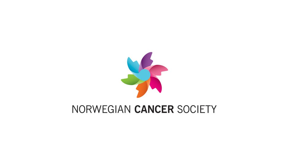 Norwegian Cancer Society: combinación interesante de signos para un resultado balanceado y agradable.