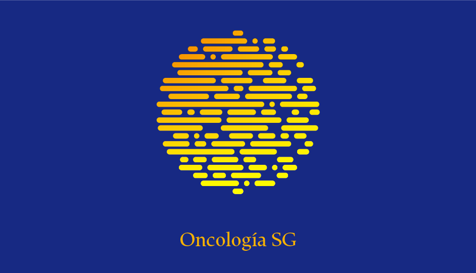 Isotipo OSG (amarillo sobre azul en gradiente doble).